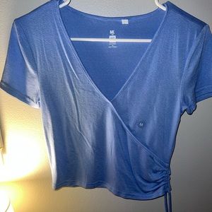 plunge crop top